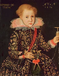 Armand de Tesse (geb. 1612) im Alter von vier Jahren, 1616